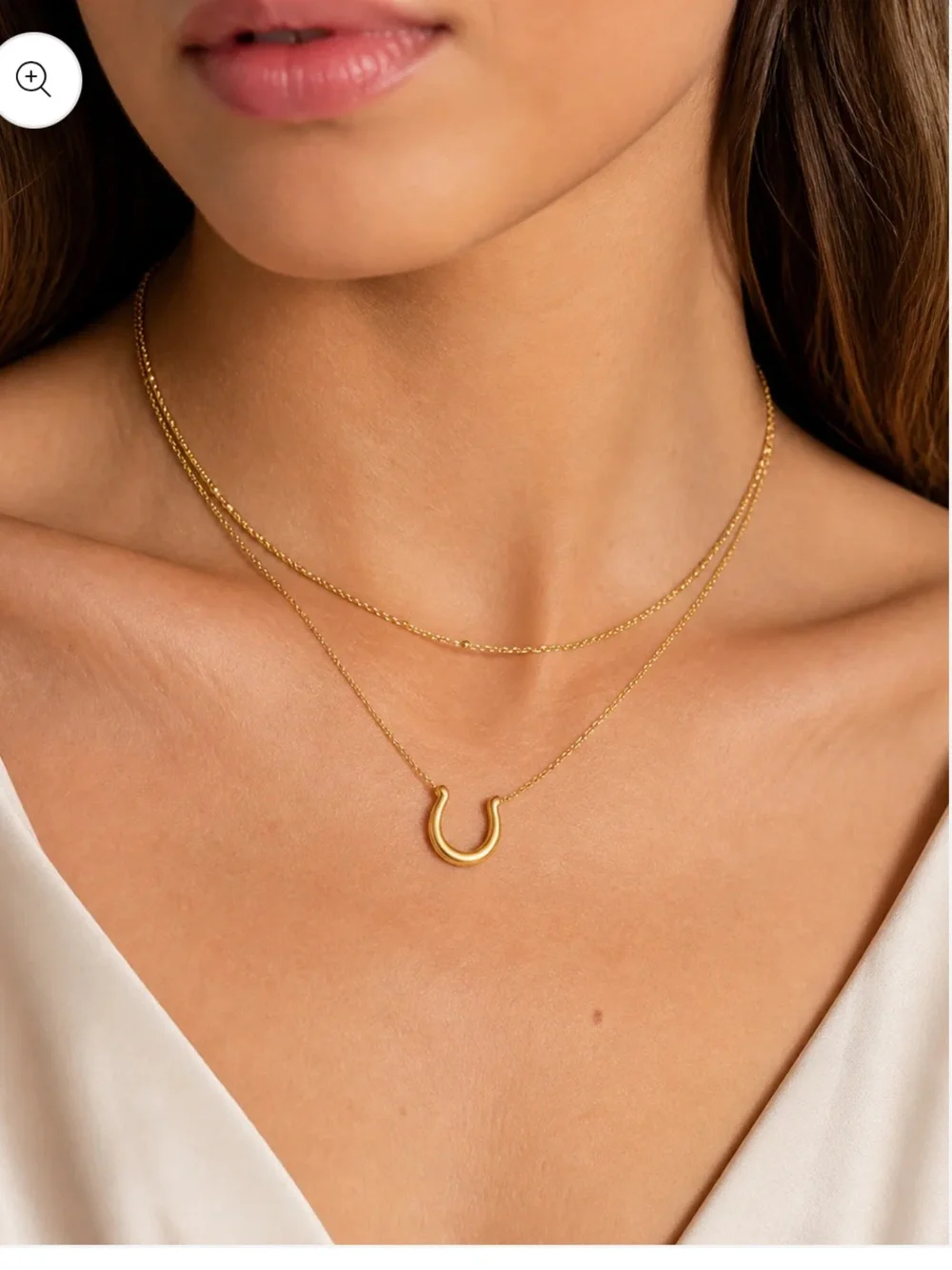 18K Gold Dipped “True Strength” Horseshoe Necklace Set
